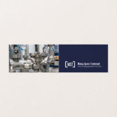 Carte De Visite Photos professionnelles bleu-foncé et du blanc (Extérieur déplié)