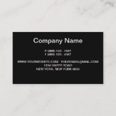 Carte De Visite Photos professionnelles Code QR Moderne or design (Dos)