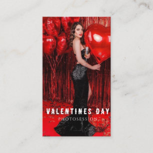 Carte De Visite Photoshoot de femme pour la Saint-Valentin Entrep