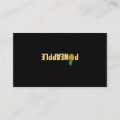 Carte De Visite Phrase de l'ananas à l'envers pour les femmes (Dos)