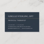 Carte De Visite Physical Therapist Office Appointment Reminder (Devant)