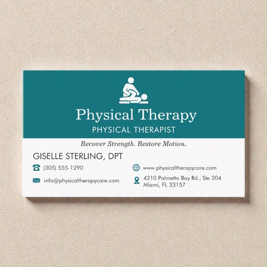 Carte De Visite Physical Therapist PT Doctor