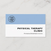 Carte De Visite Physical Therapy Clinic Professional Logo QR (Devant)
