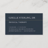 Carte De Visite Physical Therapy Office Appointment Reminder (Devant)