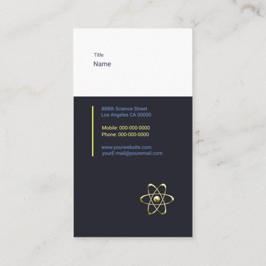 Carte De Visite Physicien (Dos)