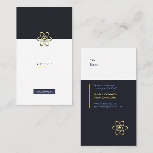 Carte De Visite Physicien (Devant / Derrière)