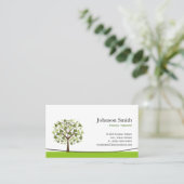 Carte De Visite Physique-Thérapeute - Elegant Wish Tree (Debout devant)