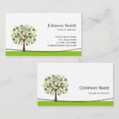 Carte De Visite Physique-Thérapeute - Elegant Wish Tree (Devant / Derrière)