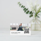 Carte De Visite Physothérapie Code QR (Debout devant)