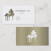 Carte De Visite pianist (Devant / Derrière)