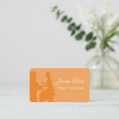 Carte De Visite Pianiste (Debout devant)