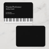 Carte De Visite Pianiste (Devant / Derrière)