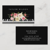 carte de visite pianiste (Devant / Derrière)