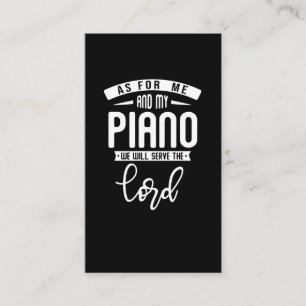 Carte De Visite Pianiste chrétien Musique religieuse Lord Piano P