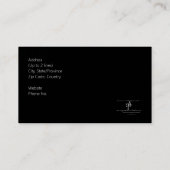 Carte De Visite Pianiste de ballet Iridescente Blue Var. Scintille (Dos)