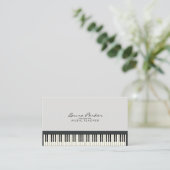Carte De Visite Pianiste de musicien de clavier de piano de (Debout devant)