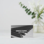 Carte De Visite Pianiste de professeur de piano (Debout devant)