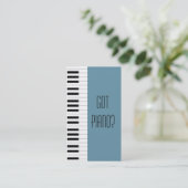 Carte De Visite Pianiste Piano Player Enseignant Musique Studio Mu (Debout devant)