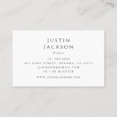 Carte De Visite Pianiste professeur de musique piano (Dos)