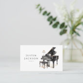 Carte De Visite Pianiste professeur de musique piano (Debout devant)