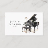 Carte De Visite Pianiste professeur de musique piano (Devant)