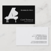 Carte De Visite Piano (Devant / Derrière)