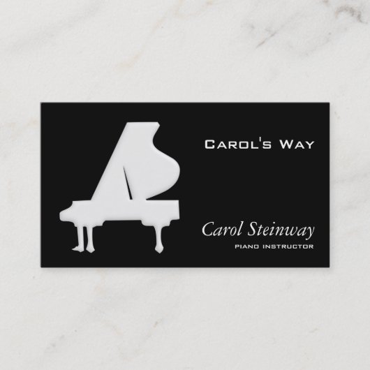 Carte De Visite Piano (Devant)