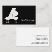 Carte De Visite Piano (Devant / Derrière)