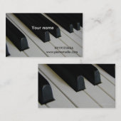 Carte De Visite Piano (Devant / Derrière)