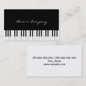 Carte De Visite Piano (Devant / Derrière)