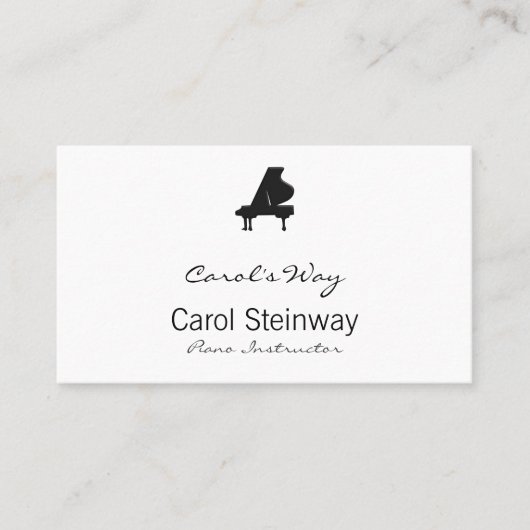 Carte De Visite Piano (Devant)