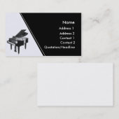 Carte De Visite Piano (Devant / Derrière)