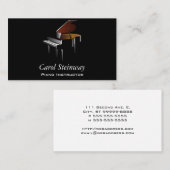 Carte De Visite Piano (Devant / Derrière)