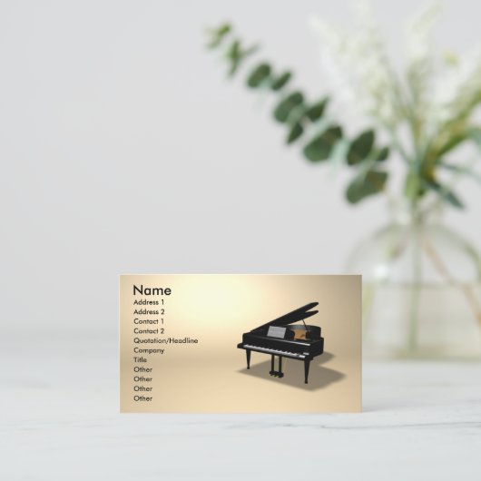 Carte De Visite piano (Debout devant)