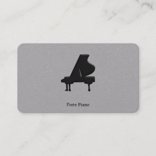 Carte De Visite Piano à queue noir