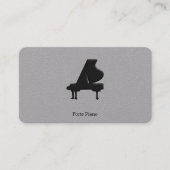 Carte De Visite Piano à queue noir (Devant)