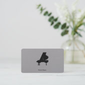 Carte De Visite Piano à queue noir (Debout devant)
