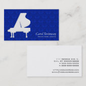 Carte De Visite Piano Damask (Devant / Derrière)