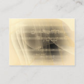 Carte De Visite Piano de musique (Dos)