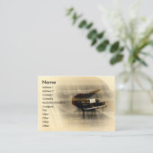 Carte De Visite Piano de musique (Debout devant)