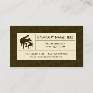 Carte De Visite piano demi-ton