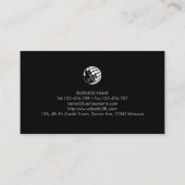 Carte De Visite Piano Enseignant Musique Musicien (Dos)