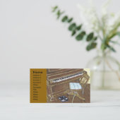 Carte De Visite Piano et chaise, (Debout devant)