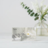 Carte De Visite Piano, Fleurs et Étoiles (Debout devant)