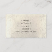 Carte De Visite piano floral girly (Dos)