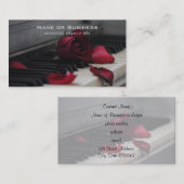Carte De Visite Piano Keys (Devant / Derrière)