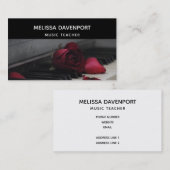 Carte De Visite Piano Keys (Devant / Derrière)