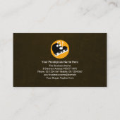 Carte De Visite Piano Keys Floating Gold Music Notes Professeur de (Dos)