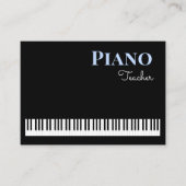 Carte De Visite Piano Keys Music Teacher Clavier Tutor (Devant)