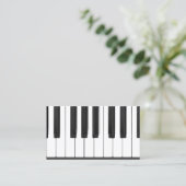 Carte De Visite Piano Keys Piano Enseignant (Debout devant)